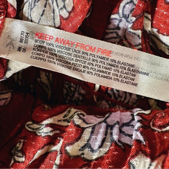 NWOT Free People Intimately ‘Last Night Mini Slip Dress’ in Red Size Small - Picture 16 of 16